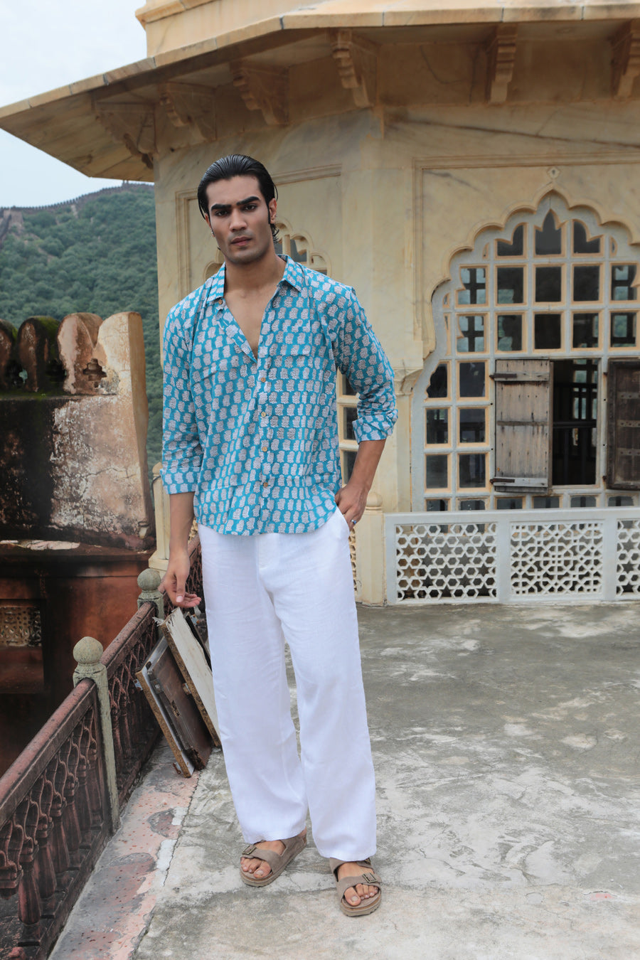Teal Route – Men’s Shirt