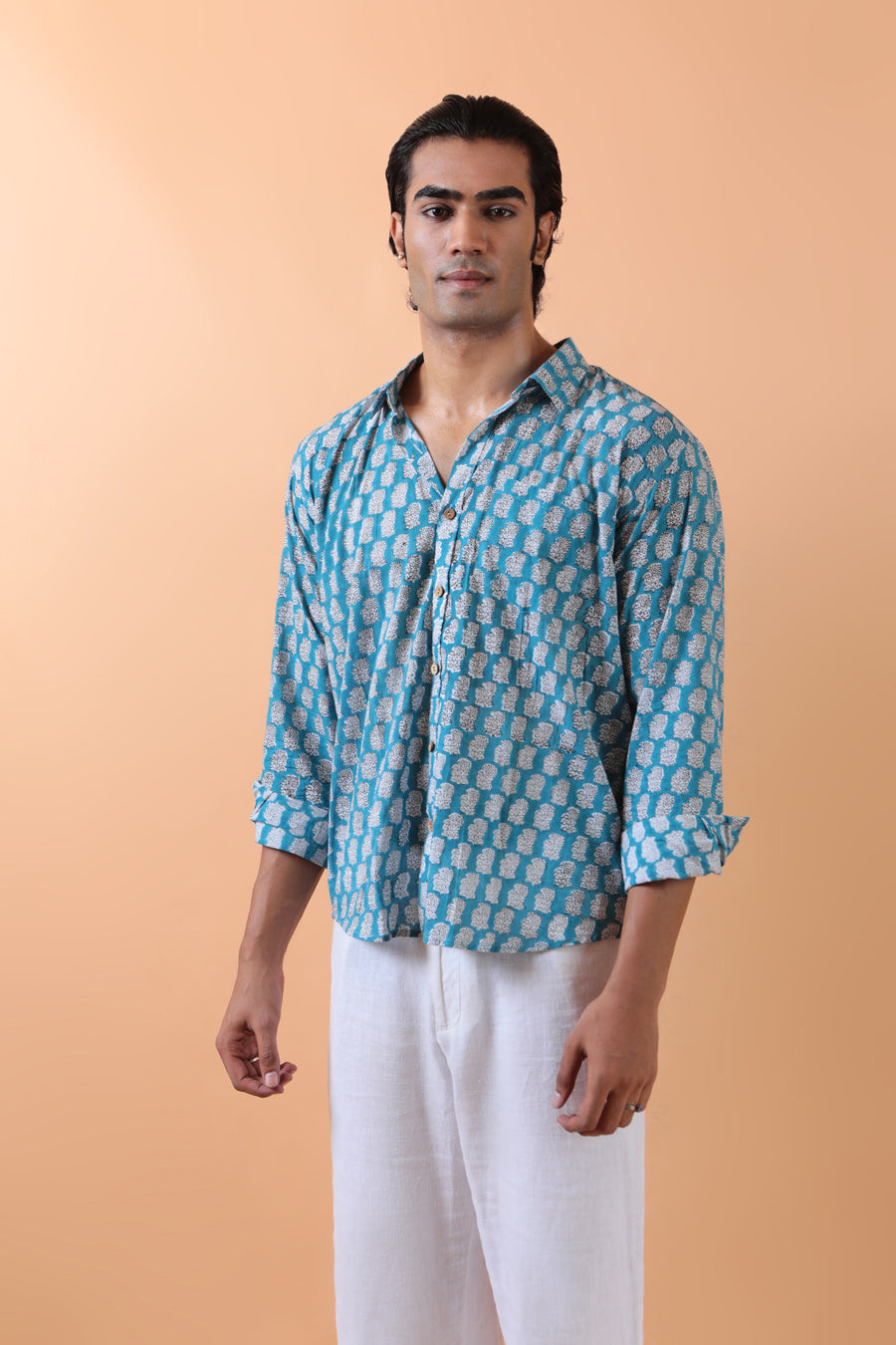 Teal Route – Men’s Shirt